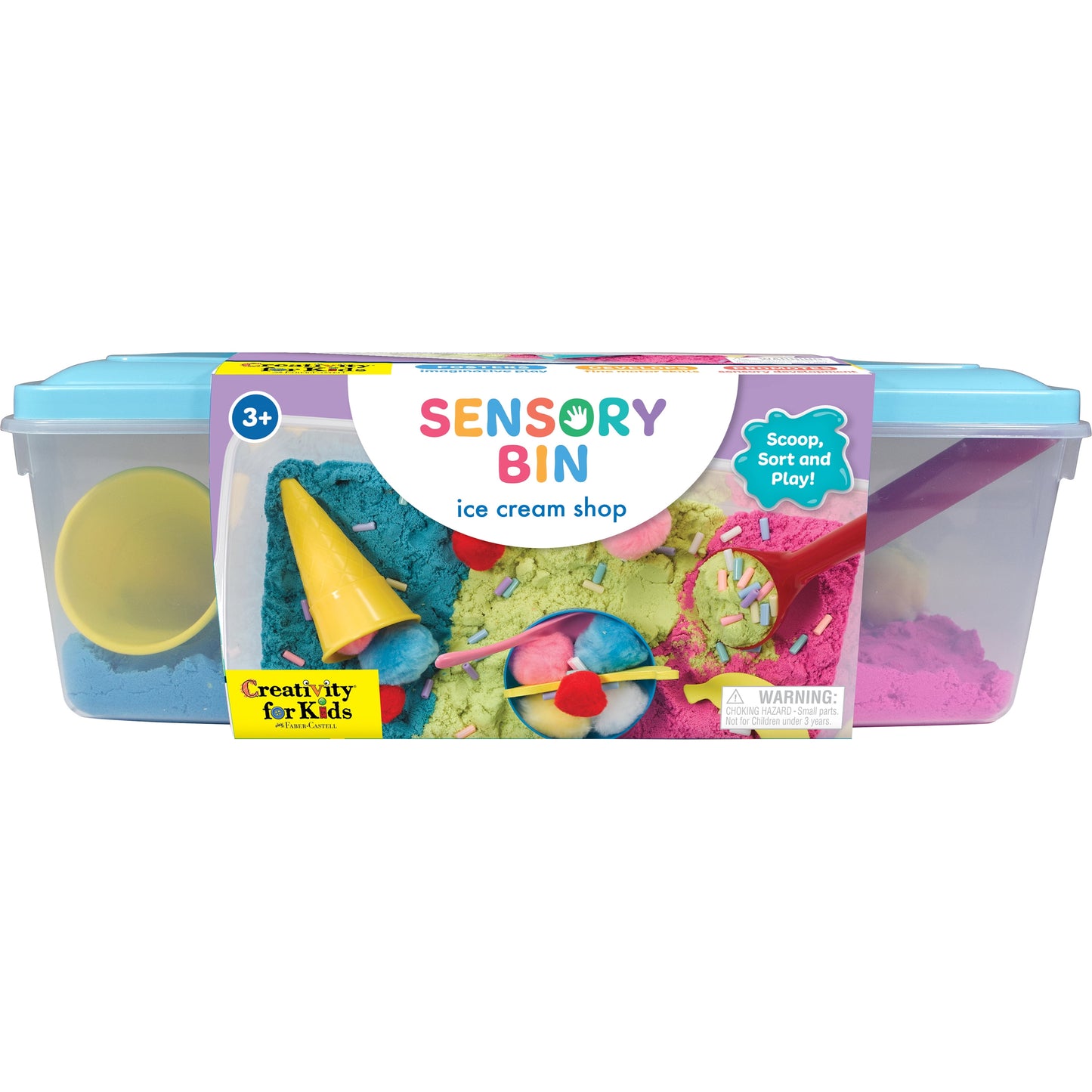 Sensory Bin: Ice Cream Shop, Sensory Toys for Kids – Ice Cream Toy Play Set Ages 3-5+