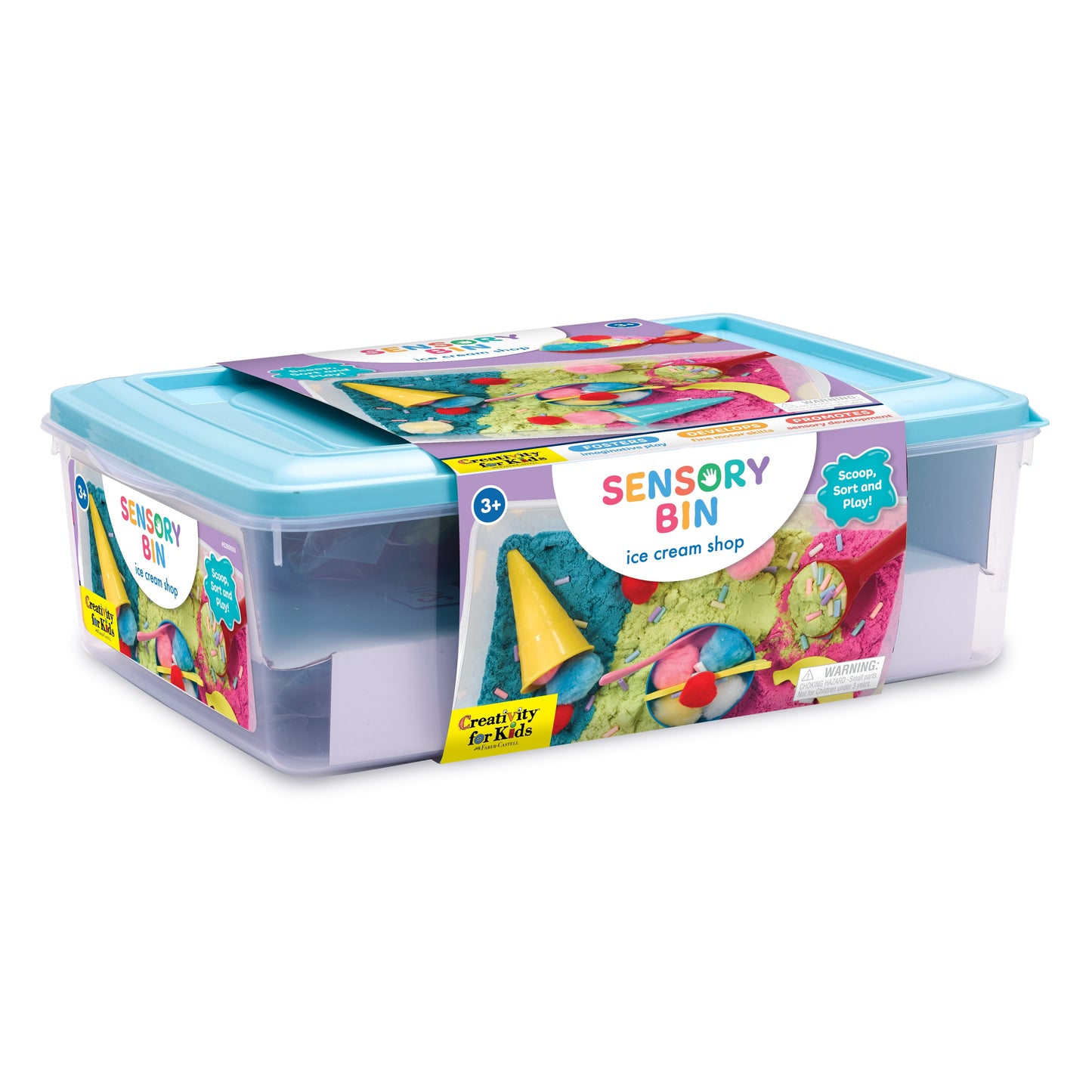 Sensory Bin: Ice Cream Shop, Sensory Toys for Kids – Ice Cream Toy Play Set Ages 3-5+