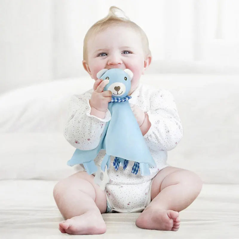 Baby Comfort Soothing Blankets with Animal Toys