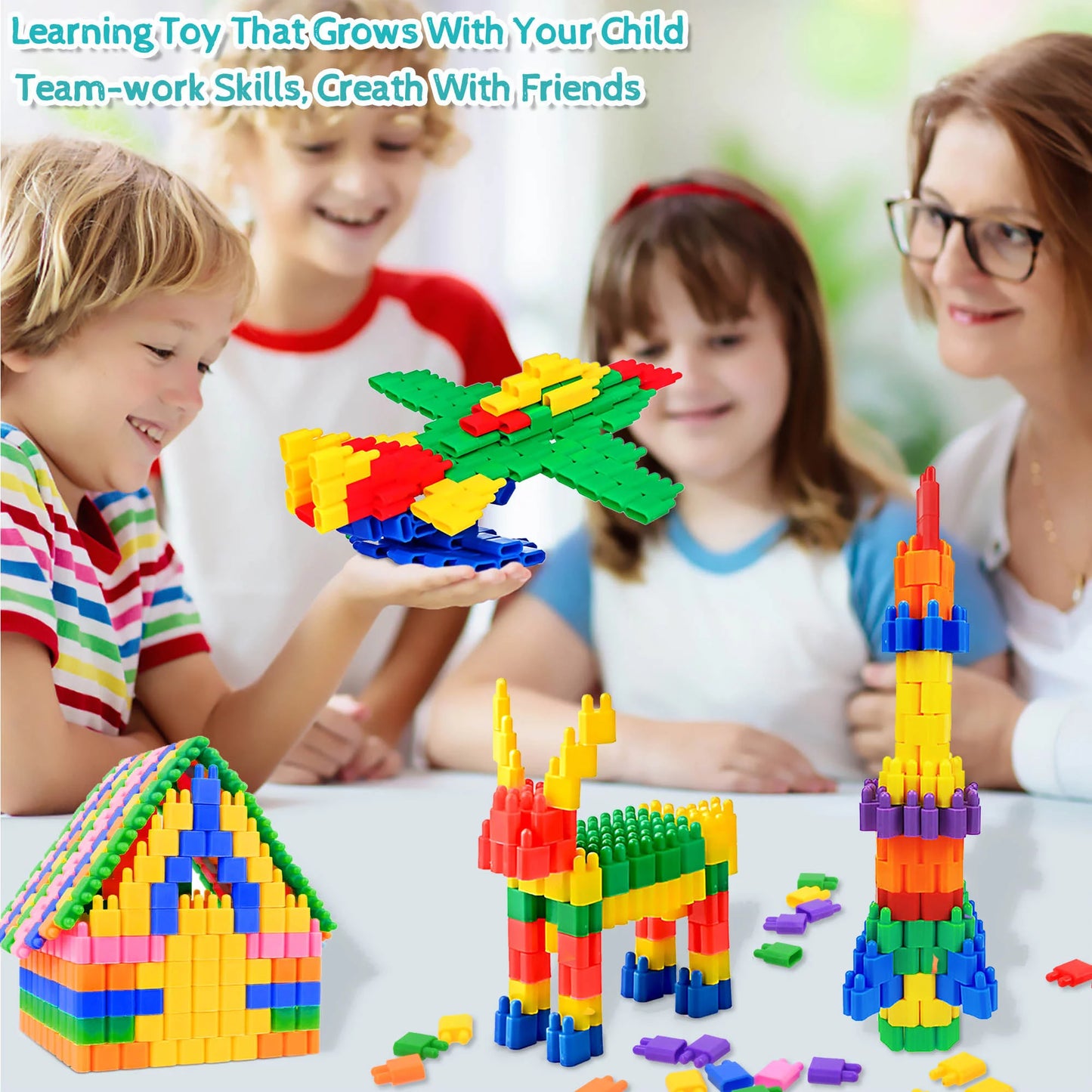 600 Pcs Set Building Blocks Construction STEM Toy - Educational Kit