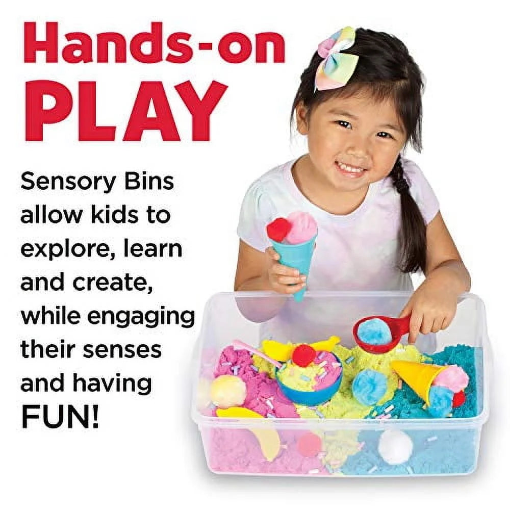 Sensory Bin: Ice Cream Shop, Sensory Toys for Kids – Ice Cream Toy Play Set Ages 3-5+