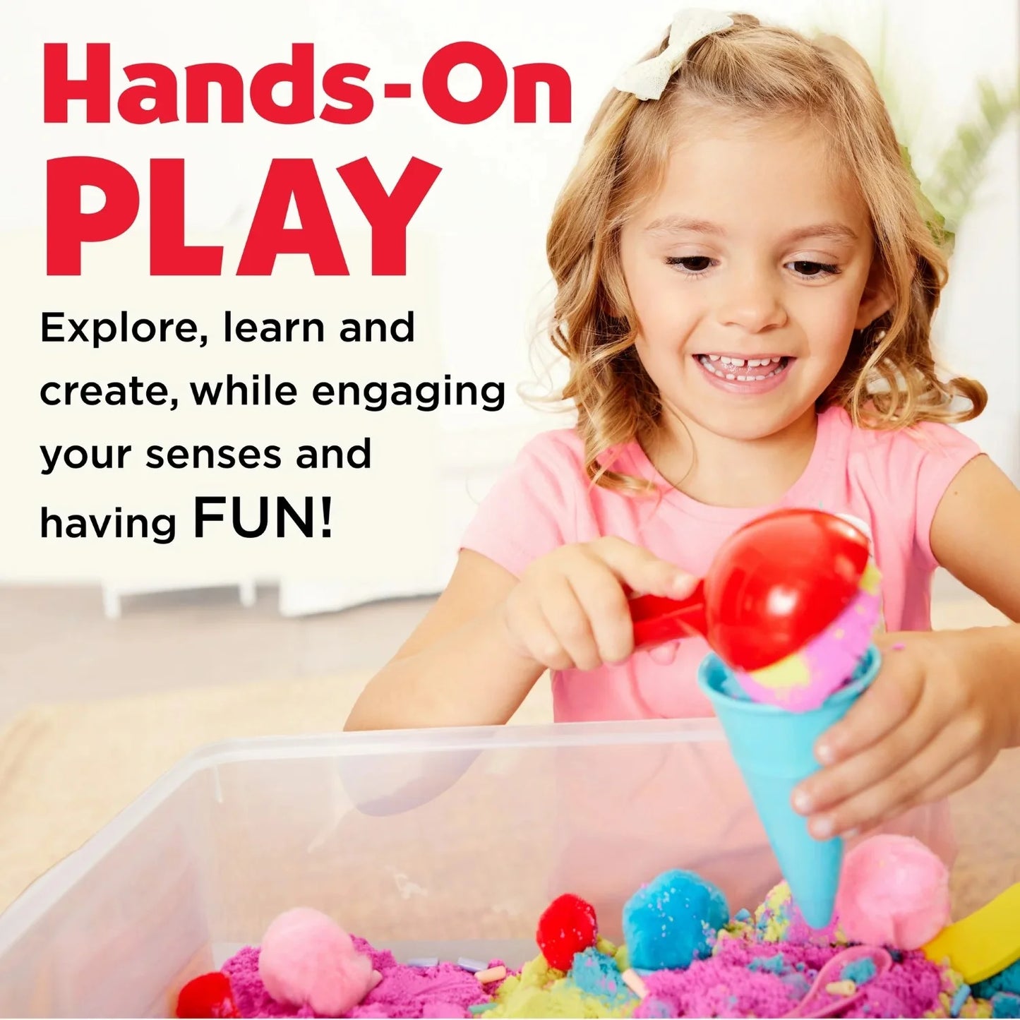 Sensory Bin: Ice Cream Shop, Sensory Toys for Kids – Ice Cream Toy Play Set Ages 3-5+