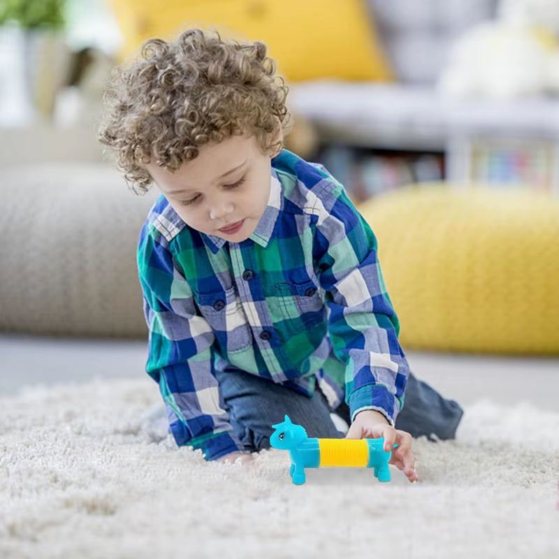 Tubes Sensory Toy Toddler Animal Tubes Strechable Travel Toys Funny Sensory Toys Party Favors Classroom Prizes