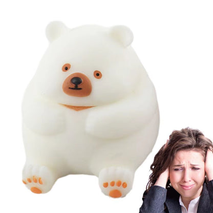 Sensory Stress Toys Squeeze Fidget Toys for Kids Mochi Squeeze Animal Toys Grab and Snap Finger Sensory Toy Slow Rising Bear Toy