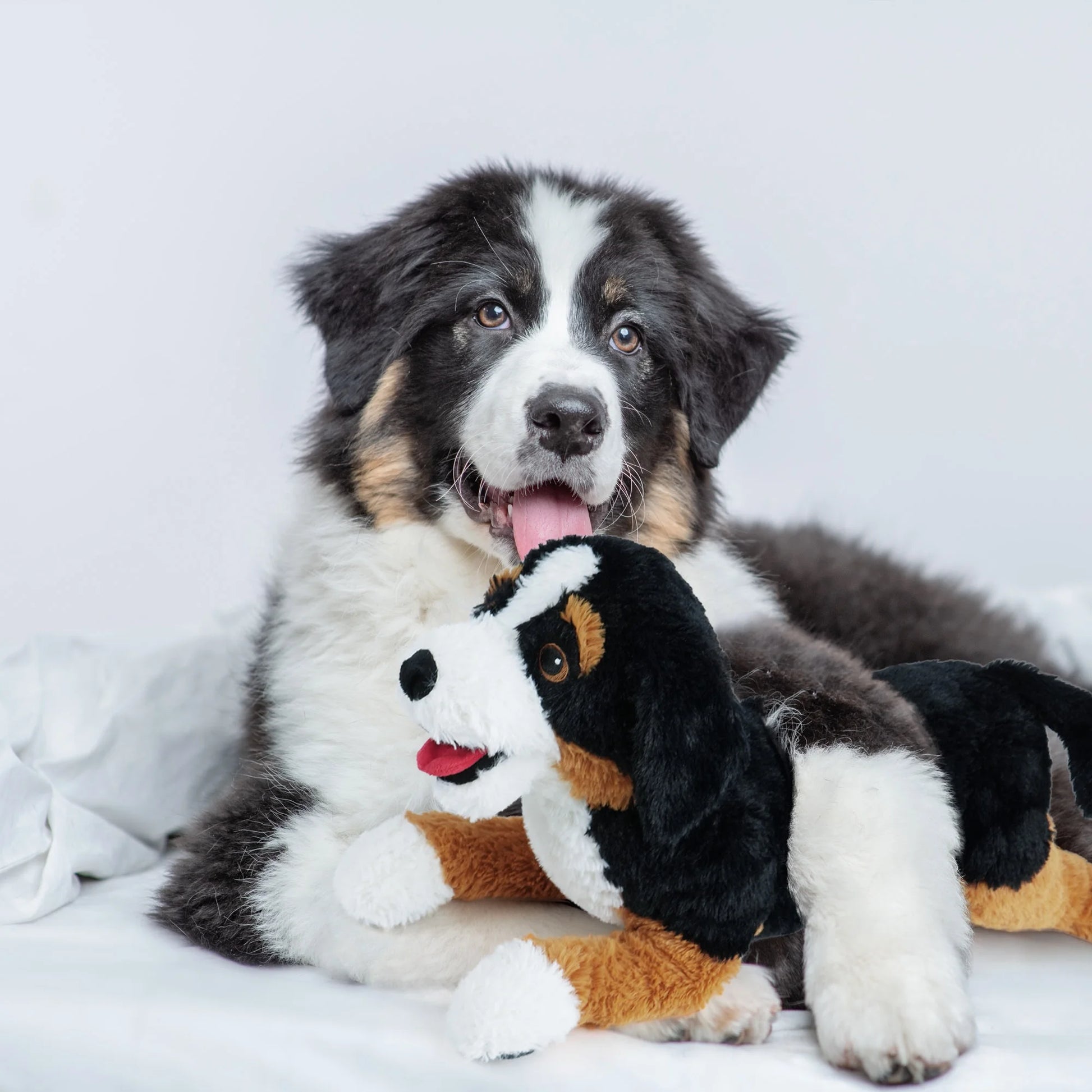 21 in Dog Plush Stuffed Animal, Large Black, Brown and White Retriever