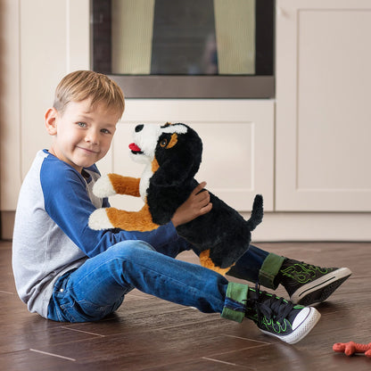 21 in Dog Plush Stuffed Animal, Large Black, Brown and White Retriever