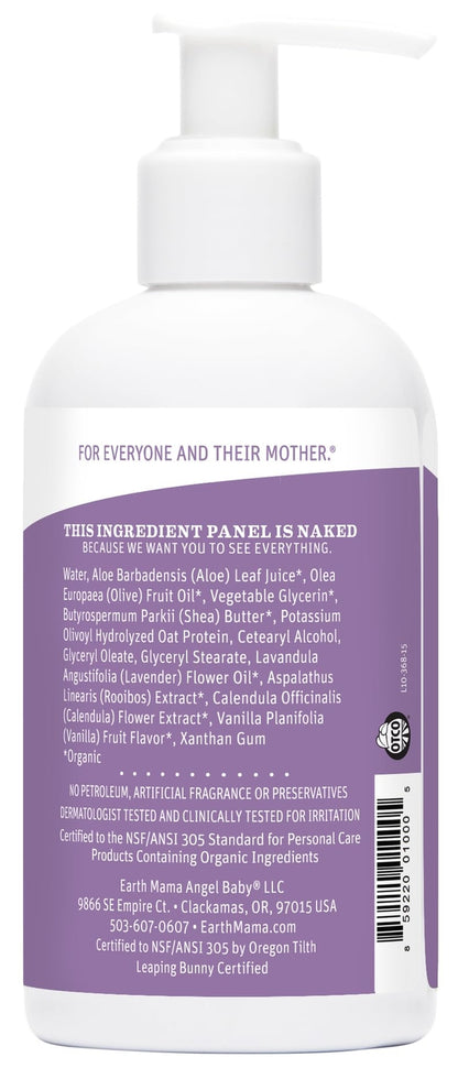 Earth Mama Calming Lavender Baby Lotion 8 Fl Oz Organic Moisturizer Safe for ...