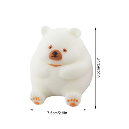 Sensory Stress Toys Squeeze Fidget Toys for Kids Mochi Squeeze Animal Toys Grab and Snap Finger Sensory Toy Slow Rising Bear Toy